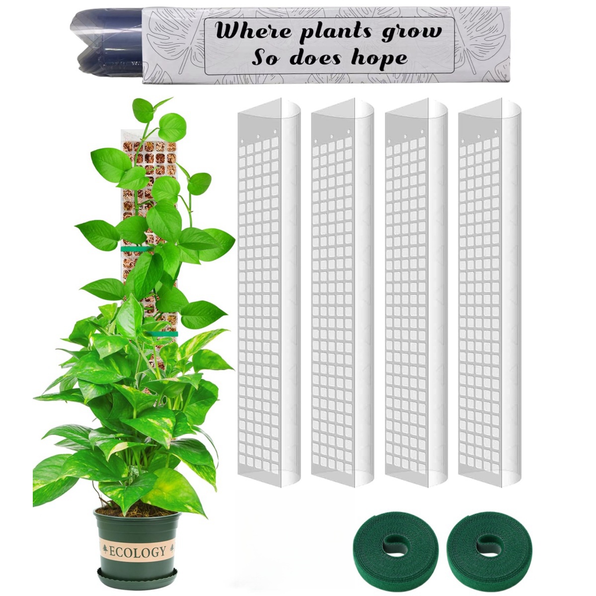 Moss Pole Plastic Plant Stand  - đánh giá và giá Sphagnum Moss Dry