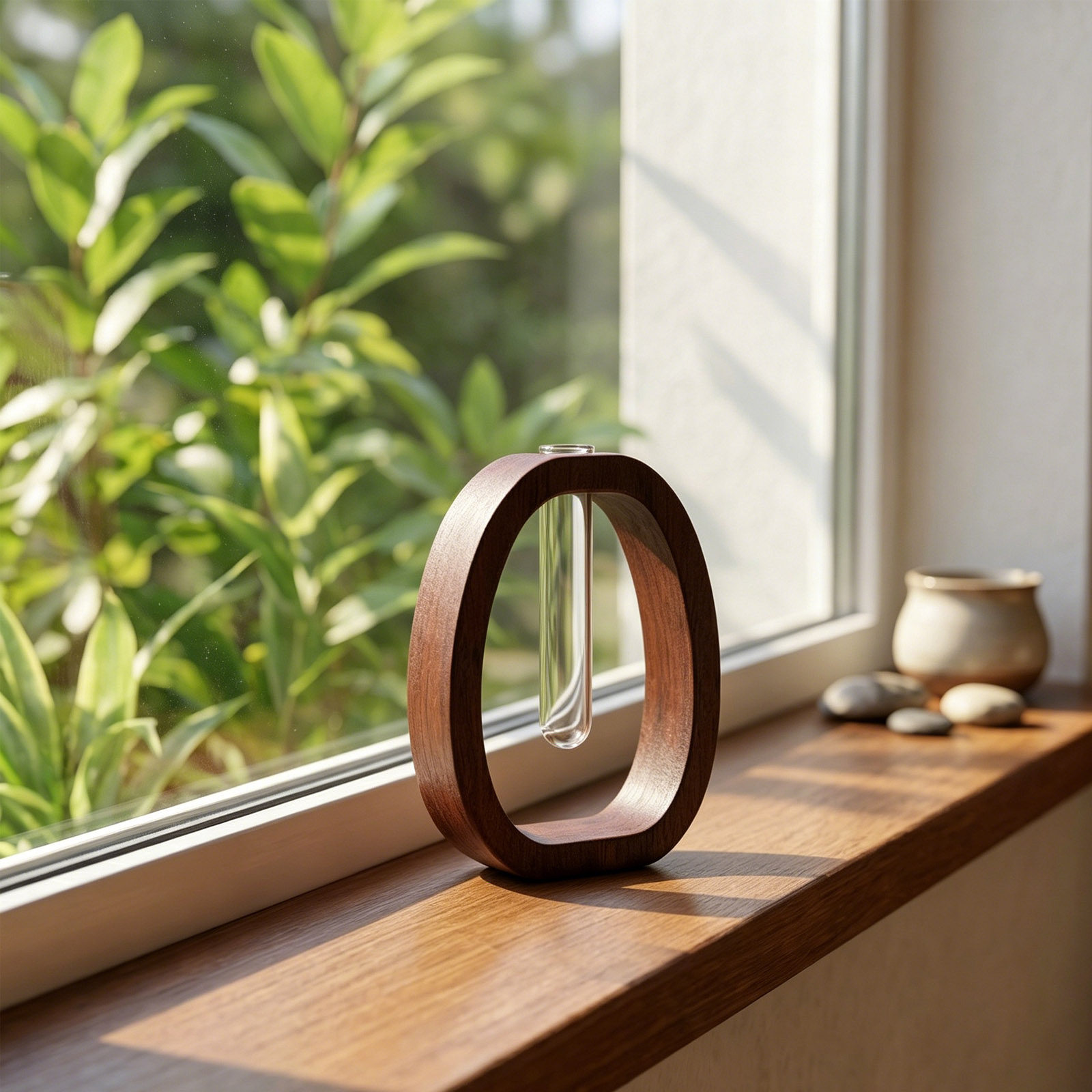 Wood Frame Glass Vase Rustic B - đánh giá và giá Propagation Station Vase